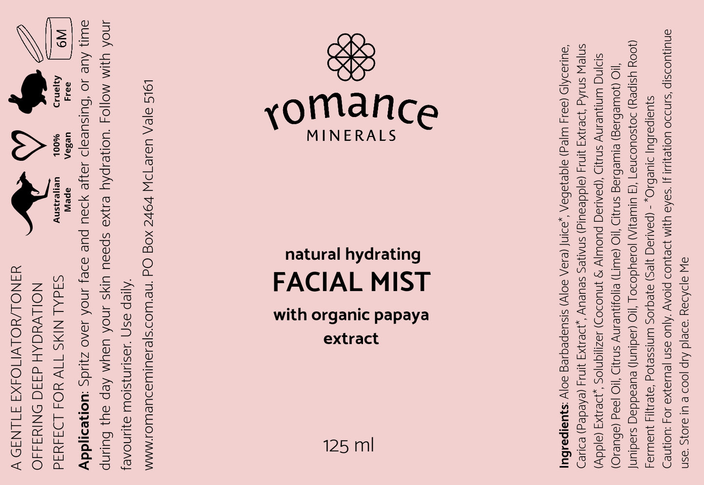 Natural Hydrating Facial Mist - NEW SKINCARE