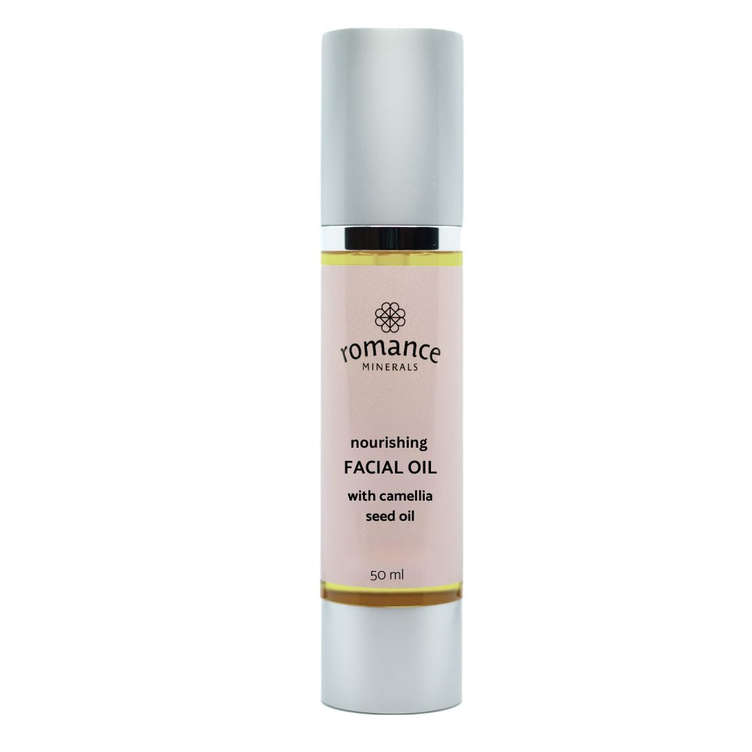 Bottle of nourishing facial oil