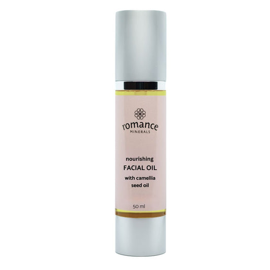 Bottle of nourishing facial oil
